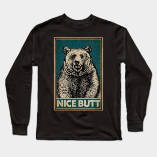 Bear Nice Butt Long Sleeve T-Shirt